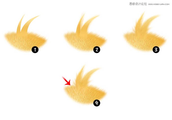用PS鼠绘毛茸茸的可爱黄色小鸟图片
