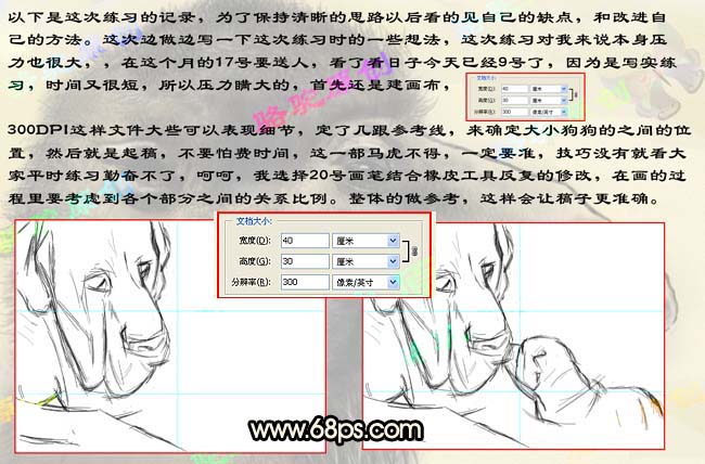 鼠绘温馨母子沙皮狗的PS教程