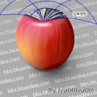 鼠绘一个逼真红苹果的PS教程