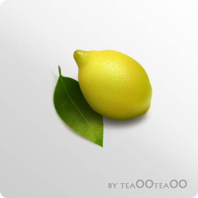 鼠绘一颗柠檬的Photoshop教程