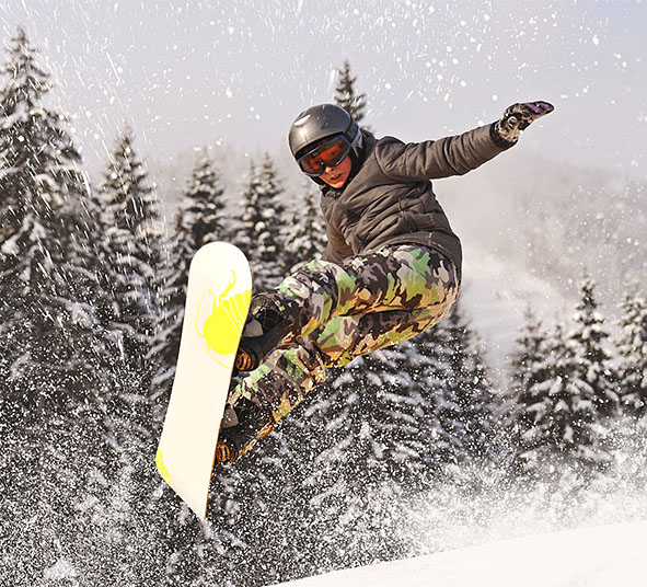 用Photoshop滤镜增强滑雪照片的动感效果