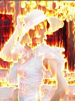 制作火焰燃烧人像照片的PS滤镜教程