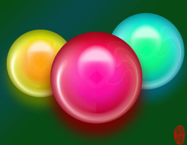 滤镜打造彩色玻璃球的PS教程