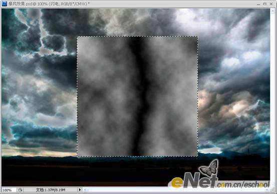 打造乌云闪电照片特效的PS教程