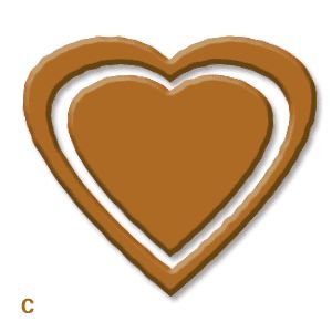 心形巧克力饼干的PS滤镜教程