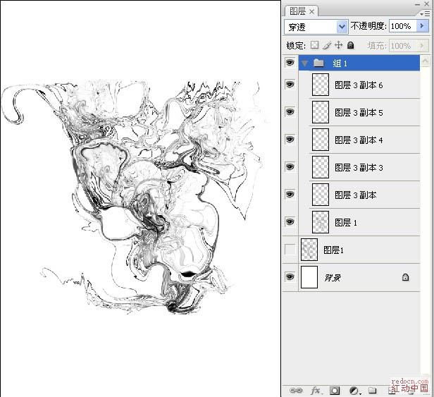 PS滤镜打造水墨烟雾风景图片