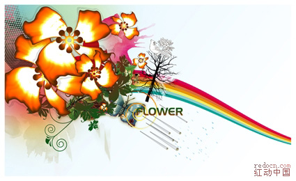 制作漂亮花朵图案的PS滤镜教程