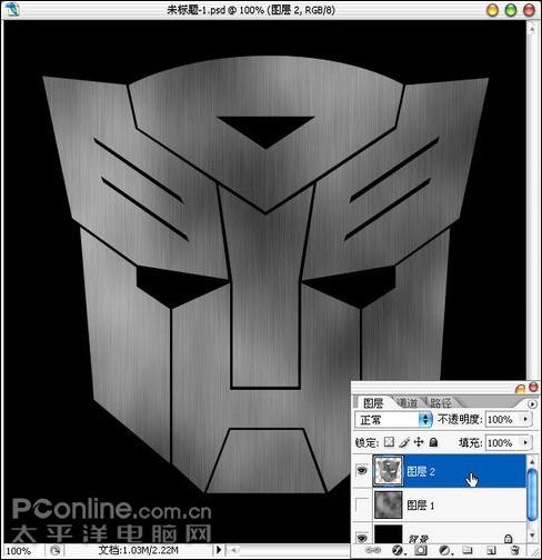 制作变形金刚头像的PS滤镜教程