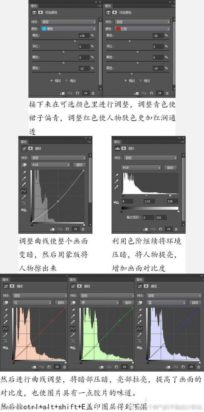 给楼道人物照片添加自然阳光效果的PS教程