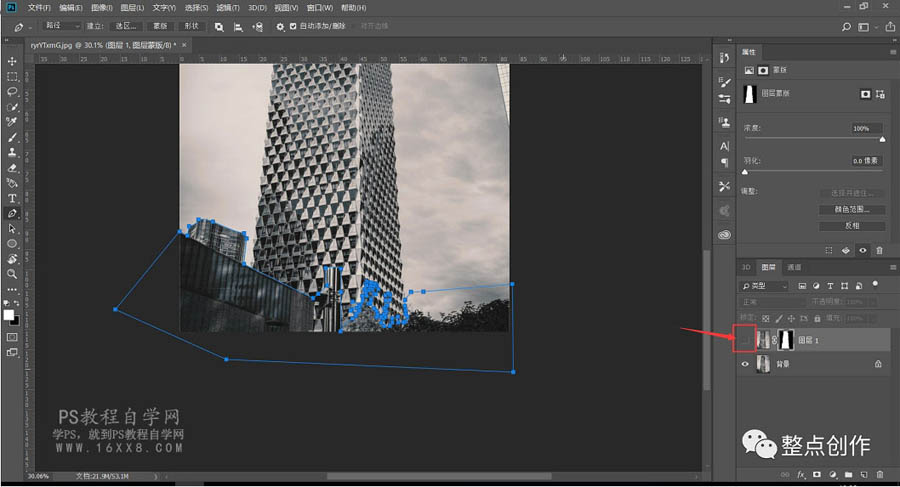 用PS凸出滤镜制作3D立柱风格高楼大厦图片