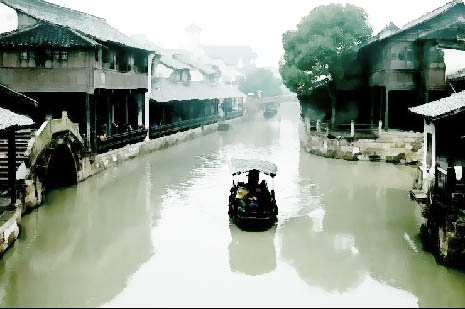 PS调制水彩乡村古画风景照片技巧