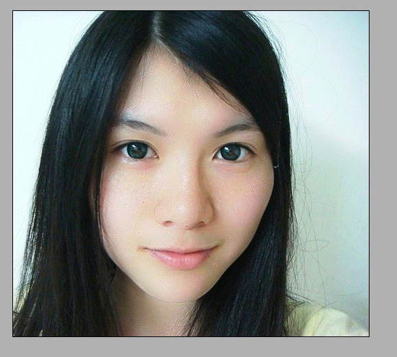 Photoshop给女孩自拍照片脸部磨皮祛斑美白