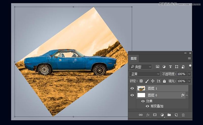 如何快速给汽车图片更换颜色的PS技巧