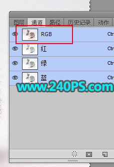 用PS钢笔和通道对兔子照片抠图的教程