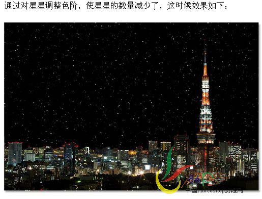 给城市夜景照片添加闪耀的星星