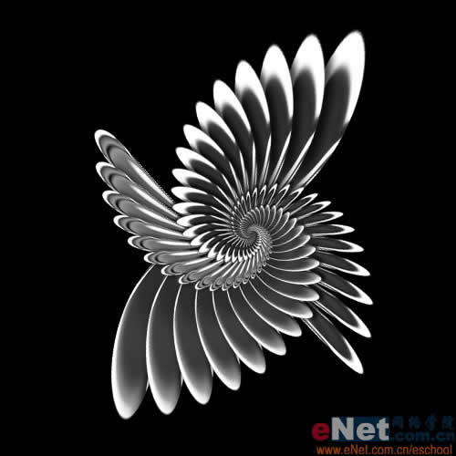 PS滤镜打造3D旋转的羽毛效果