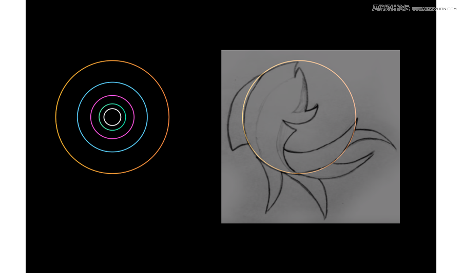 用AI绘制可爱金鱼LOGO图标的学习教程