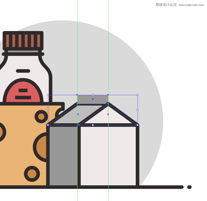 食物图标：AI绘制简约风格的食品图标,PS教程,思缘教程网