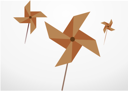 绘制时尚简洁纸风车图片的CorelDRAW教程