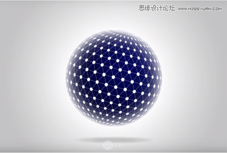 用AI制作炫酷科技感立体球状图片效果