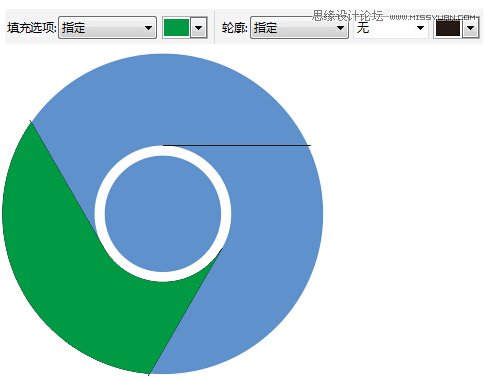 绘制谷歌浏览器LOGO图标的CorelDRAW教程