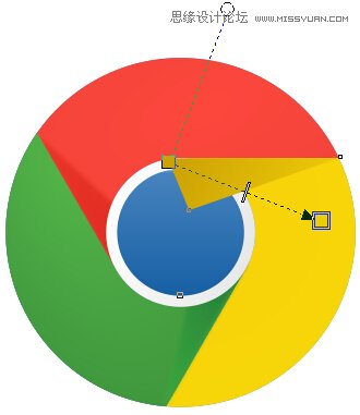 绘制谷歌浏览器LOGO图标的CorelDRAW教程