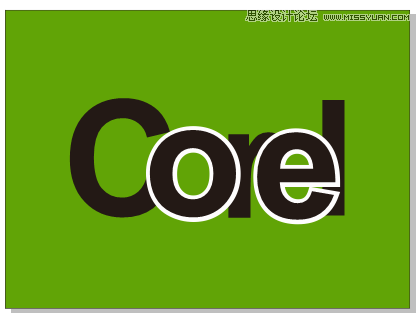 字体教程:CorelDRAW制作时尚镂空艺术文字