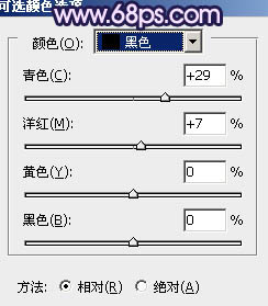 如何PS红蓝色非主流古装美女图片