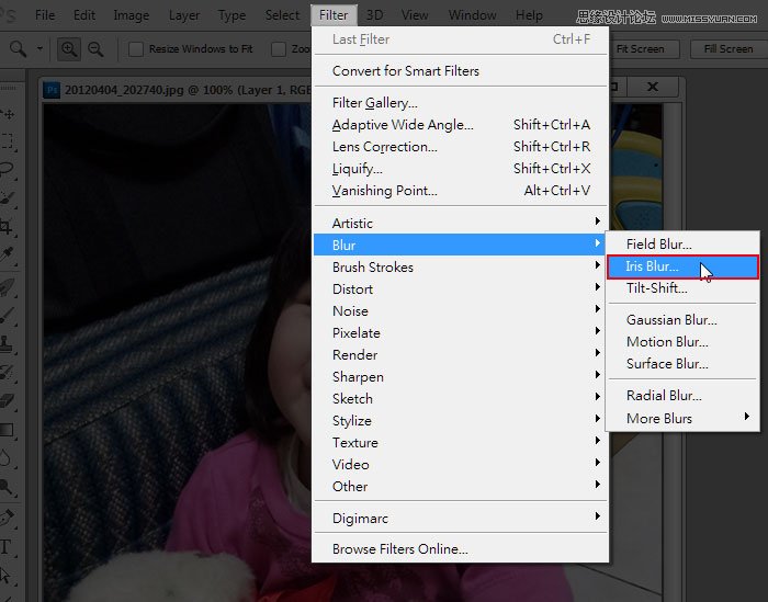 Photoshop CS6新功能：Iris Blur模拟出镜头浅景深效果,PS教程,