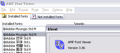 设计神器，设计师必备的字体管理软件 AMP Font Viewer