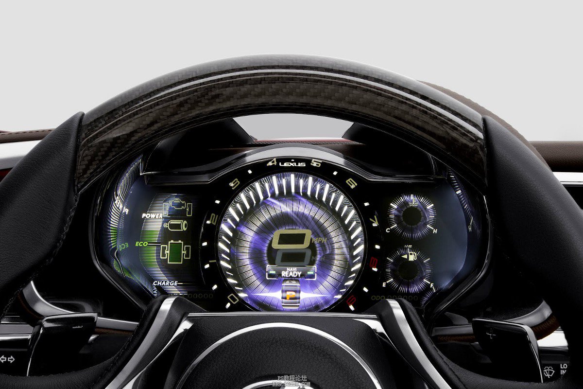 设计欣赏，汽车仪表盘UI设计欣赏。