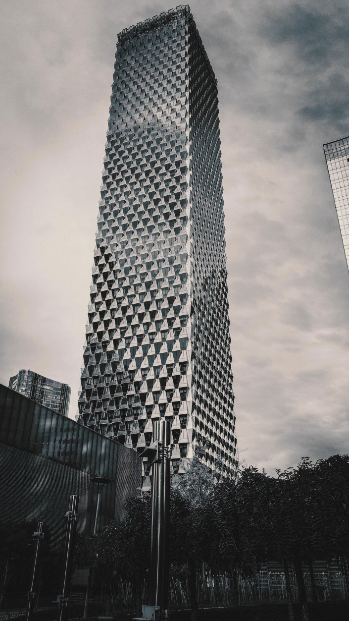 滤镜做图，通过PS的凸出滤镜制作震撼的高楼大厦
