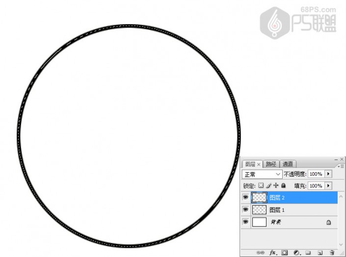 同心圆，PS如何制作同心圆图案