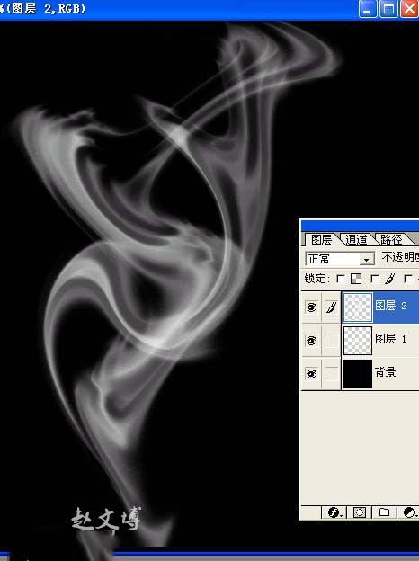 制作烟雾，用PS滤镜制作逼真烟雾图片