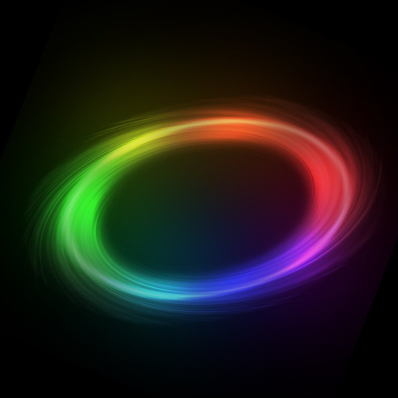 滤镜做图，用ps滤镜制作彩色光环。