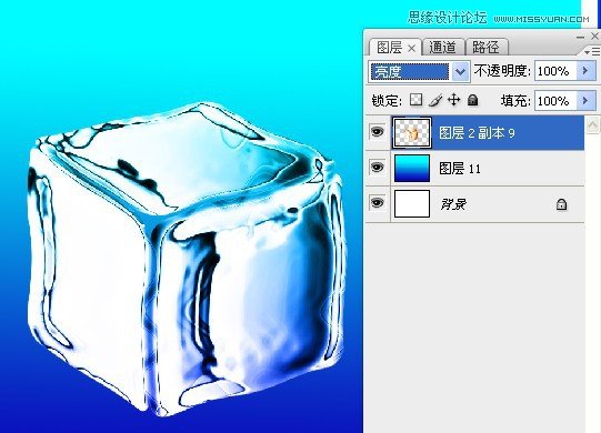 Photoshop巧用滤镜制作出清凉的冰块效果,PS教程,16xx8.com教程网