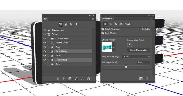 3D功能，通过PS的3D功能制作沙发上的靠枕