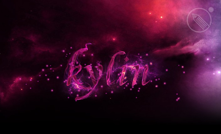 星空字，用Photoshop制作绚丽紫色星空字