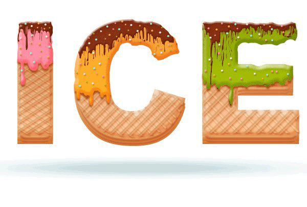 饼干字，用ps创建一个令人垂涎欲滴的冰淇淋文字