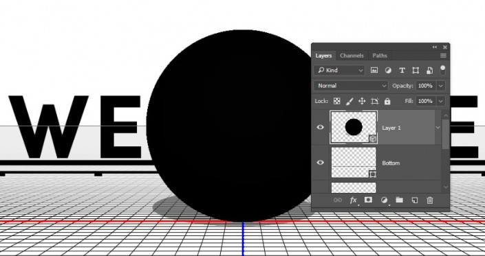 3D字体，用PS制作立体风格的矩阵LED字体