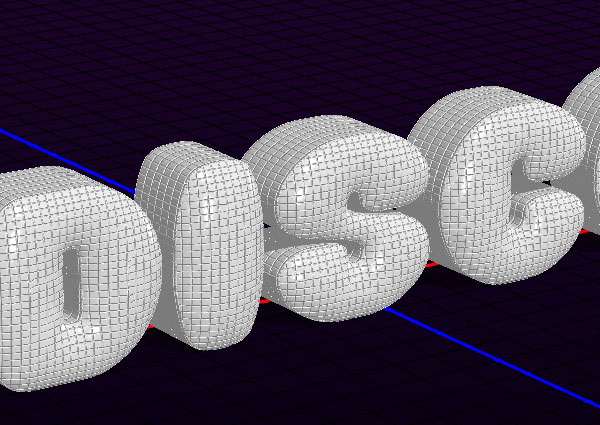 立体字，在PS中创建一个炫酷的镜像3D字体