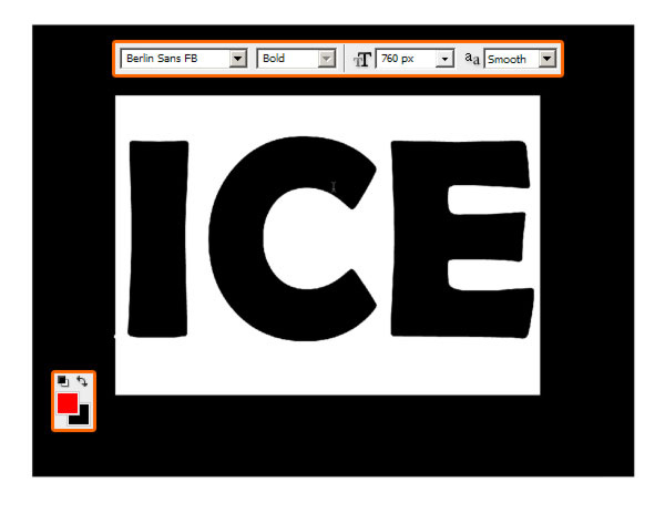 冰冻效果，用PS打造简单逼真的冰冻文字效果