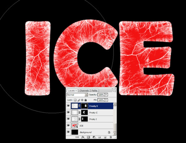 冰冻效果，用PS打造简单逼真的冰冻文字效果