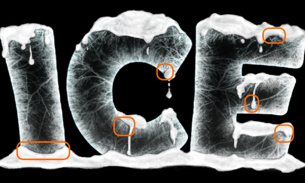 冰冻效果，用PS打造简单逼真的冰冻文字效果