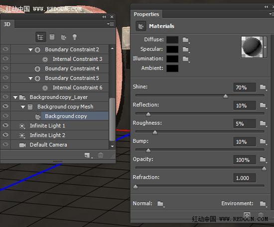 利用3D工具制作质感突出的古金属立体字