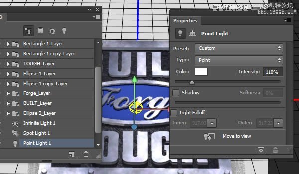 Photoshop制作3D立体效果的金属字教程,PS教程,16xx8.com教程网