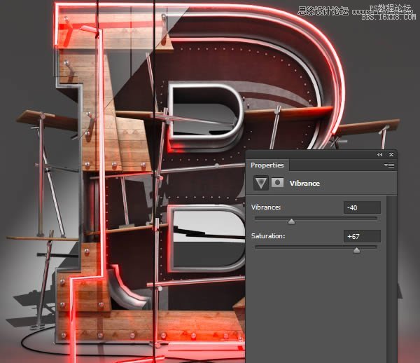 Photoshop结合C4D制作三维立体艺术字,PS教程,16xx8.com教程网