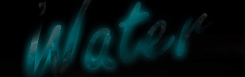 ps教程:www.softyun.net/it/_3 paste clipping mask 500x158 Create a Glowing Liquid Text with Water Splash Effect in Photoshop