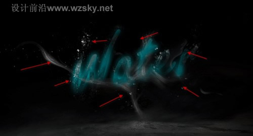 ps教程:www.softyun.net/it/_4 water drop 500x270 Create a Glowing Liquid Text with Water Splash Effect in Photoshop