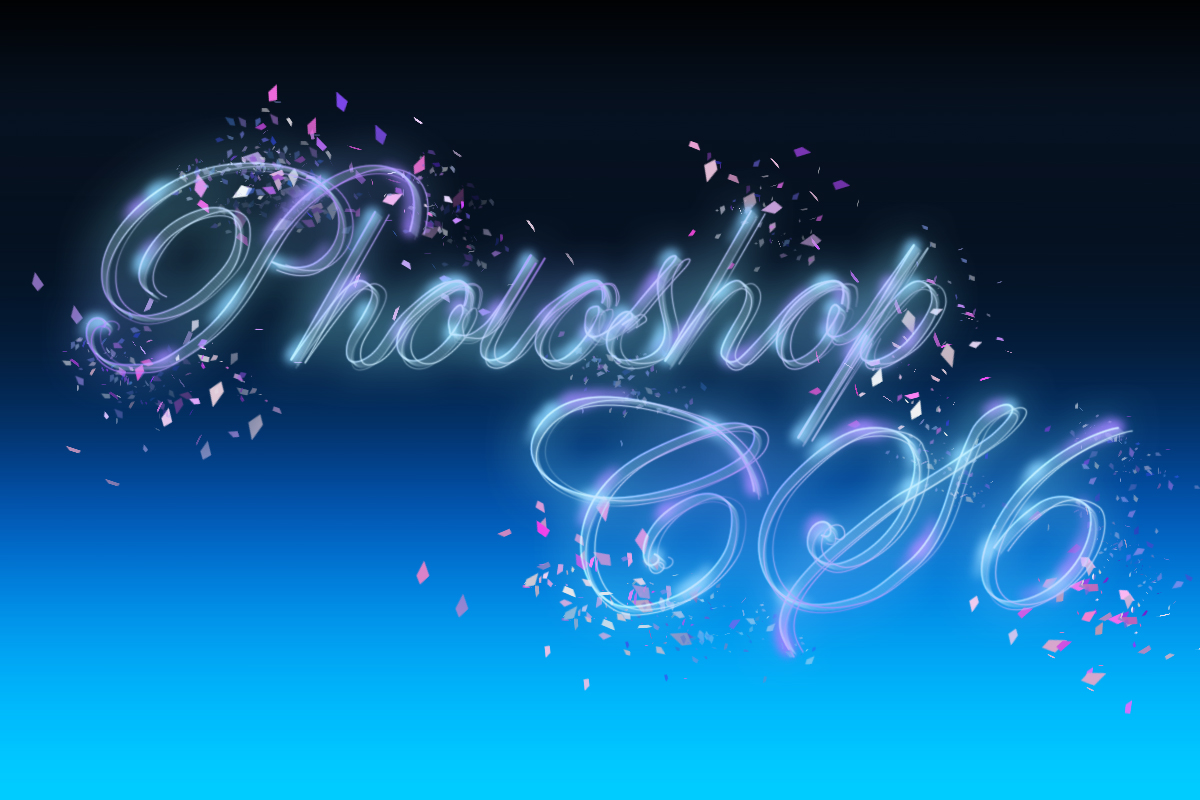 PhotoShop CS6制作梦幻高光流线花体艺术字效教程 教程